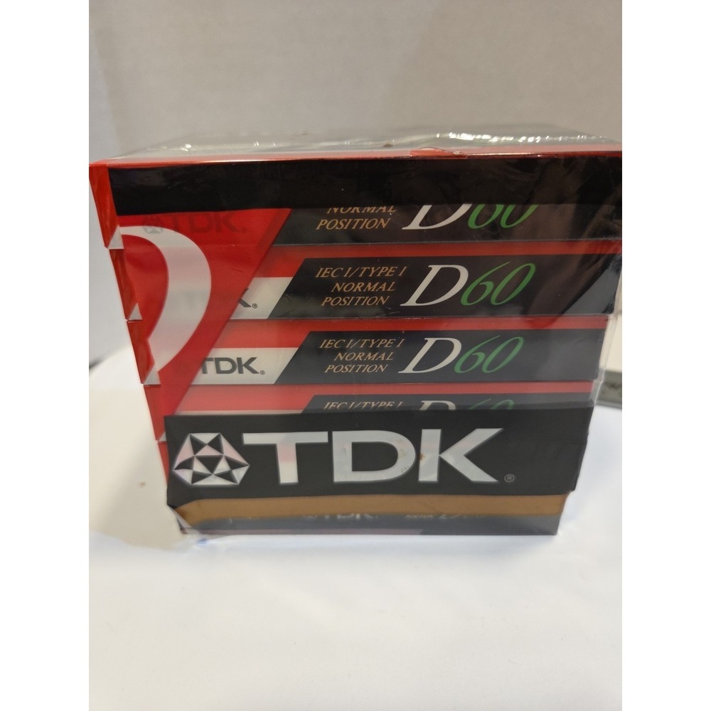 TDK Blank Audio Cassette Tapes Normal‎ 60 Minutes 6pack Lot New